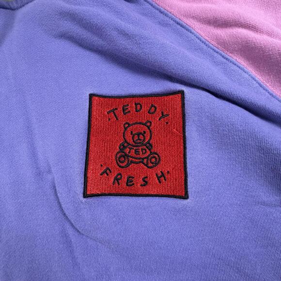 Teddy Fresh Colorblock Hoodie Sweatshirt - Size Large #1141‎ - Picture 5 of 6